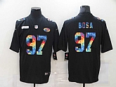 Nike San Francisco 49ers #97 Nick Bosa Multi-Color Black Crucial Catch Vapor Untouchable Limited Jersey,baseball caps,new era cap wholesale,wholesale hats